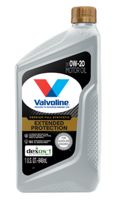 VALVOLINE 891682 VAL EXTENDED PROT FULL SYN 0W20 SAE 0W-20; Full Synthetic; 1 Quart Bottle; Single