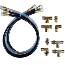 SI-TEX OC17SUK42 HYDRAULIC HOSE KIT  SEASTAR  30' 30' Hydraulic Hose & Fittings Kit  For Teleflex Seastar Steering. Includes 3 Hoses And Necessary Fittings.