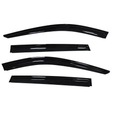 TRAILFX 4827H TFX WNDW VENT 4PC ROGUE 14-20 Low Profile; Tape-On; Smoke; Acrylic; Set of 4