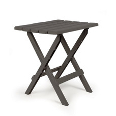 CAMCO 51885 TABLE FOLDING LG CHARCOAL 18 Inch Length x 15 Inch Width x 19-1/2 Inch Height; 40 Pound Weight Capacity; Folding; Charcoal; Plastic