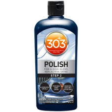 303 PRODUCTS 30704 12/12OZ 303 POLISH - STEP 2 Use To Remove 2000 Grit Scratches/ Swirls/ Moderate Paint Defects And Provides Gloss Reflective Shine; Liquid; 12 Ounce Bottle; Single