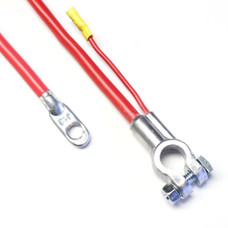 EAST PENN 00299 CABLE  BATT TOP 4 GA 48' Top Post; Red Positive; Copper; 4 Gauge Primary Wire 48 Inch Length; 4 Inch Length Auxiliary Wire