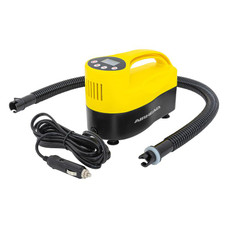 AIRHEAD AHSUP-C022 AIRHEAD STAND UP PADDLEBOARD PUMP 1 Use To Inflate Paddleboards; Electric; 12 Volt; Yellow And Black; With Power Cord And Reinforced Hose