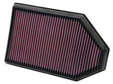 K&N FILTER 33-2460 2011 CHALLENGER CHARGER Washable; Red; Cotton Gauze; Panel; 14.348 Inch Length x 9-1/8 Inch Width x 1-3/4 Inch Height