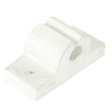 WHITECAP IND 3750WC 3/8' WHITE RUBBER TOOL/ROD HOLDER Surface Mount; Holds Single Fishing Rod; 3/8 Inch Jaw Style Hold; White; Rubber; With Fishing Rod Holder Only