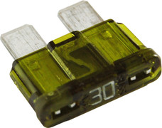 BLUE SEA 5245-BSS FUSE ATO/ATC 30A Blade Fuse; ATO/ ATC; 30 Amps/ 32 Volts DC; Tin Plated; Set Of 2