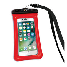 WOW SPORTS 18-5000R H2O PROOF PHONE HLDR 4'X8' RED 4 Inch x 8 Inch; Red; Use To Hold Smart Phone; With Lanyard