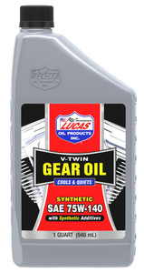 LUCAS OIL 10791 SYNTHETIC SAE 75W-140 V-T Single; 1 Quart Bottle; SAE 75W-140; Synthetic