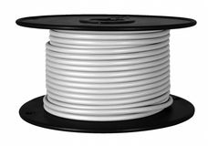 WIRTHCO 81112 GPT PRIMARY WIRE 18GA 100 Stranded Conductor; 18 Gauge; White; 100 Feet Spool; Copper Conductor/ PVC Insulation