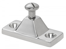 WHITECAP IND S-1434C C.P. ZAMAC SIDE MOUNT DECK HINGE Side Mount Deck Hinge; 2 Inch Length x 7/8 Inch Width; Silver; Zamac; Single; For Fresh Water installation only
