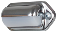 OPTRONICS LP31CBP LICENSE LIGHT;MINI CHROME Surface Mount; 12.8 Volt DC; 0.216 Amp; Brass; Chrome Plated Bezel; Stainless Steel Bulb Socket; 2-9/16 Inch Length x 1-1/4 Inch Width x 1 Inch Depth