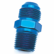 SPEEDFX 560886 -8AN X3/8NPTF BLU ST FL TO PIPE ADP Straight; -8AN x 3/8 NPTF; Blue; Anodized Aluminum; Single