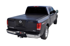 BAK IND 226525 BAK G2 2017 TITAN 5'6' Hard Folding; 2 Folds/ 3 Panels; Front Hinge Allows Entire Tonneau to Flip Up When Folded; Lockable Using Tailgate Handle Lock; Black; Aluminum; Can Be Used With BAK Tool Box