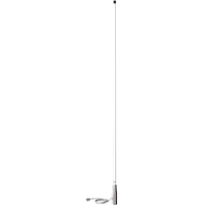 SHAKESPEARE 396-1 5'  3DB VHF ANTENNA  WHITE For Use With VHF Marine Radio; Monopole; 5 Feet Length; 3dB Gain; Ratchet Mount; White; With Chrome Plated Brass Ferrule/ 15 Feet RG-58 Coaxial Cable And PL-259 Connector