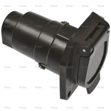 POLLAK 12-907 9 WAY CONNECTOR SOCKET Vehicle Side; 9 Way Round Socket