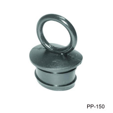 T-H MARINE PP-150-DP 1 1/2' VINYL PUSH PLUG Push-In Plug; For 1-1/2 Inch Diameter Thru-Hull Drain; Marine Grade Molded Vinyl; Black