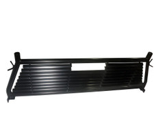 TRAILFX H0004B HEADACHE RACK W/O CUTOUT Round Tube; Louvered; Powder Coated; Black; Steel