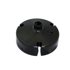 LIPPERT COMP 423751 FRONT ROLLER END CAP BLK Roller End Cap; For Use With Solera Power Awnings; Black