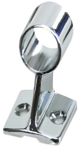 WHITECAP IND S-1489C C.P. ZAMAC 60  CTR HANDRAIL STANCHI Center Handrail Stanchion; 60 Degree Angle; Zamac; Silver; 7/8 Inch Tube Outside Diameter; 1-1/2 Inch Height; For Fresh Water Installation Only