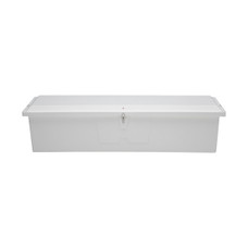 TAYLOR MADE 83560 S 'N G DOCK BOX W/3 ROD 24' X 95' X Extra Large; 95 Inch Length x 22 Inch Width x 24 Inch Height; White; Fiberglass; Gas Shock Closure; With Built-In Rod Holders
