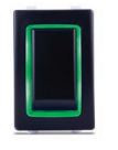 SIERRAMARINE RK40700G ROCKER SWITCH  HALO DPDT  DEPENDENT 12 Volt DC; 20 Amp; Rocker Switch; Rectangular; Green Illuminated; Black; Double Pole Double Throw (DPDT)
