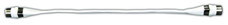 JR PRODUCTS 47435 FLAT COAX CABLE Flat; Interior/ Exterior Use For Reaching Places Without Having To Drill A Hole; White; Not For Use With HD/ Satellite TV Connections