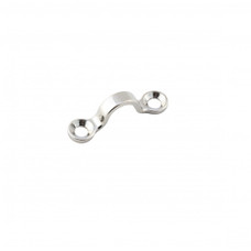 WHITECAP IND S-0295C S-295 (2 PER CARD) 1-5/8 Inch Long; Two 3/8 Inch Inside Diameter Mounting Holes; Silver; 304 Stainless Steel; Single