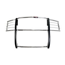 TRAILFX E0033S GRILLE GUARD PSS 1-Piece; Polished; Stainless Steel; 1-1/2 Inch Diameter; With Brush Guard; Without Skid Plate; Without Step Plate