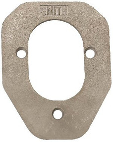 C.E. SMITH 53673A RH BACKING PLATE For 70 Series Rod Holders; 5-1/4 Inch Length x 4 Inch Width x 4 Millimeter Thick; 316L Cast Stainless Steel