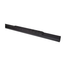 TRAILFX AL4013B A4 - 19+ RANGER EXT With Step Pads; 4-1/2 Inch Hexagonal Straight; Powder Coated; Titanium Black; Aluminum; With Plastic End Caps; With Plastic Bracket Covers; Rocker Panel Mount