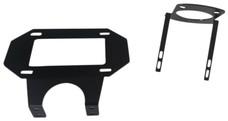 TRAILFX JL07LP LICENSE PLATE MOUNT/JL SPARE TIRE Textured Powder Coated; Black; Steel; Designed for Spare Tire & Wheel Mount; With Hardware And LED Lights