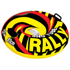 AIRHEAD 30-1002 SPORTSSTUFF RALLY SNOW TUBE  36' Round Shape; Holds 1 Rider Or 170 Pound Maximum Capacity; 36 Inch Diameter When Deflated; Red/ Black/ Yellow; PVC; With Molded PVC Handles