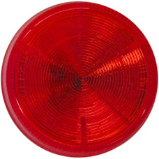 PETERSON MFG V162KR RED LED CLEARANCE LIGHT LED; Round; 2-1/2 Inch Diameter x 2-1/2 Inch Height; Red Lens; Grommet Mount; With Grommet And Plug