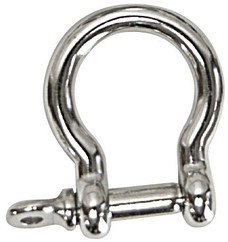 WHITECAP IND S-4073P S.S. ANCHOR SHACKLE - 5/16' Round Pin; 5/16 Inch; Polished; Stainless Steel; Single