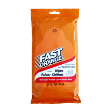 PERMTX-LOCKT 25050 PERMATEX  FAST ORANGE  HE Use To Remove Grease/ Tar/ Grime/ Ink/ Paints/ Sealants/ Adhesives and Soil; Pre-Moistened Wipe; 25 Count Pack; Single