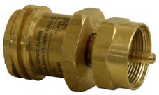 AP PRODUCTS ME480P LAST CHANCE ADPTR-PKG 1 Inch-20 FNPT Inlet x 1-5/16 Inch Male ACME (Female POL) Outlet; Brass; Single