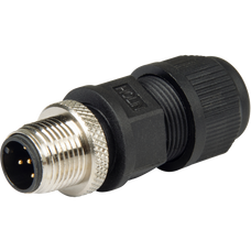 ANCOR 270110 NMEA 2000 FIELD SERVICABLE CONNECTO Used To Terminate Bulk Cable/ Replace A Broken End; Male Field Serviceable Connector; Black; Single