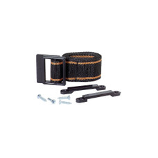 ATTWOOD MARI 9013-3 40' BAT. STRAP & HDW KIT For 9065/ 9065A/ 9067/ 9082 And 9069 Battery Boxes; 40 Inch Length; Black; Woven Polypropylene; Firm Grip Buckle; With Four #8 3/4 Inch Screws And Two Footman Clamps; Aftermarket Packaging