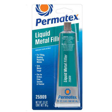 PERMTX-LOCKT 25909 LIQUID STEEL FILLER Use To Bond Metal  Wood  Concrete And Repairs Cracks Or Porosity Leaks In Cast Metal Parts; 3.5 Ounce Tube; Single