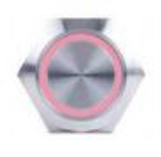 SIERRAMARINE AV10030R PUSH BUTTON SWITCH  RED HALO Momentary On/ Off Switch; 10 Amp; 12 Volt DC; Red; Stainless Steel