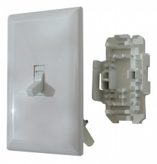 VALTERRA LLC DG151TVP SELF-CONTAINED BOX - WHT 2 Pole; 3 Wire; 125 Volt AC; 15 Amp; Toggle; Non-Lighted; White; CSA Approved
