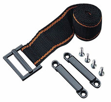SEA DOG 415094-1 BATTERY BOX STRAP - 54' Black; Woven Polypropylene; 54 Inch Length x 1-9/16 Inch Width; Single; With Nylon Buckle/ Two Brackets/ Four #8 FH Fasteners
