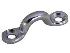 SEA DOG 081275-1 CHROME BRASS PAD EYE - 5/16' Pad Tie Down Mount; Chrome Plated Bronze; 5/16 x 3/8 Inch Eye Size; Single