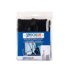 SEA DOG 302110006BK-1 DOUBLE BRAIDED FENDER LINE 3/8 Double Braided; 3/8 Inch Diameter x 6 Foot Length; Black; Premium Nylon; Set Of 2; 825 Pounds Working Load Limit/ 3800 Pounds Breaking Strength; 3 Inch Spliced Eye End