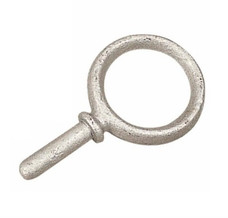 SEA DOG 580870-1 GALVANIZED ROUND HORN OARLOCK- 2 Inch Round Horn Style; Galvanized; Malleable Iron; Set Of 2