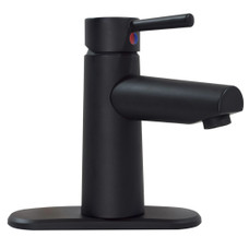 VALTERRA LLC PF232703 PREMIUM SINGLE HANDLE Used For Lavatory; Single Piece; Single Lever Handle; Matte Black/ High Performance Underbody; Single Hole Application; Ceramic Disc Cartridge; With Optional Base Plate; Accepts Pop-Up; With Individual Box