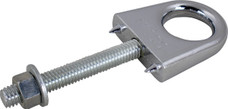 SEA DOG 079133-1 CHROME ZINC BOW EYE 3/8' X 3' Bow Tie Down Mount; 2500 Pound Capacity; Chrome Plated Zinc; 3/8 Inch x 16 UNC Threaded Shaft; 15/16 Inch Eye Size; 4-3/4 Inch Length; Single; With Nuts and Washer