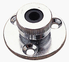 SEA DOG 426042-1 CHROME BRASS CABLE OUTLET 5/16 Use To Cover Installation Holes; Compatible With RG8X Cable; Chrome Plated Brass; With Knurled Nut