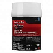 3M 262 BODY FLLR W/CAP QT 12/CS Use To Repair Fiberglass/ Wood/ Metal/ Aluminum/ Masonry And Compatible With All Paints Systems; 20 Minutes Sanding Time; Light Gray/Red; 1 Quart Container; Single