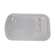 ARCON 20725 SGL LED EU-LITE BWHT WHT LENS White Lens; Single Euro Style Light; LED Bulb; Bright White Bulb